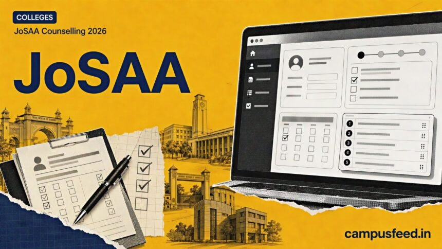 JoSAA Counselling 2026 registration and choice filling for IIT NIT IIIT and GFTI seats