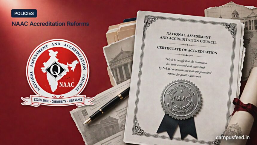NAAC accreditation reforms introduce binary accreditation and outcome-based assessment for Indian colleges