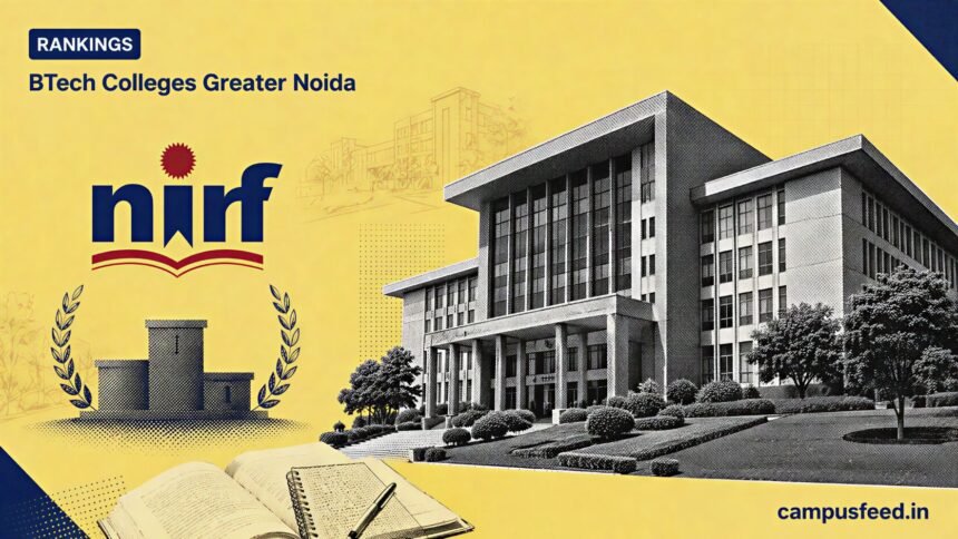 Top BTech colleges in Greater Noida with engineering campus and NIRF ranking context
