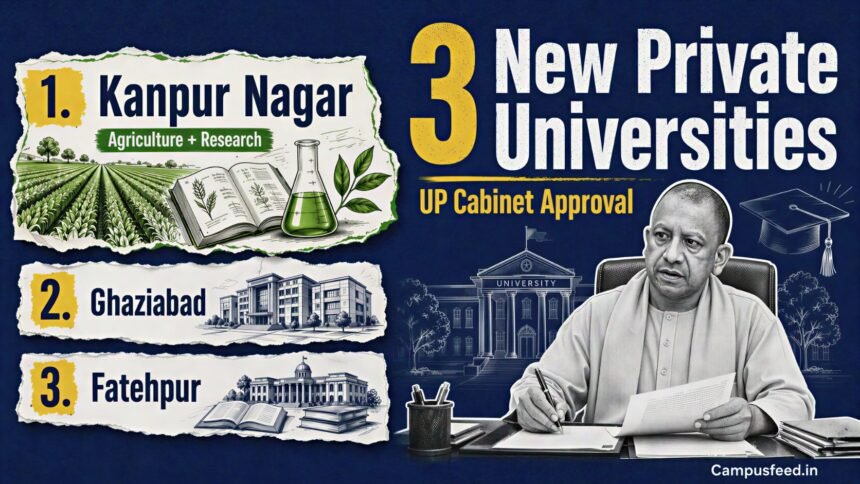 UP Cabinet clears 3 new private universities in Kanpur Nagar, Ghaziabad and Fatehpur