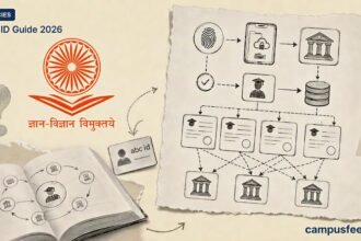 UGC ABC ID Guide 2026 explainer with DigiLocker registration flow, academic credit records and first-year university student identity setup