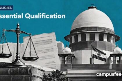 Supreme Court of India dome and legal documents illustrating the essential qualification ruling involving NIOS and government recruitment rules